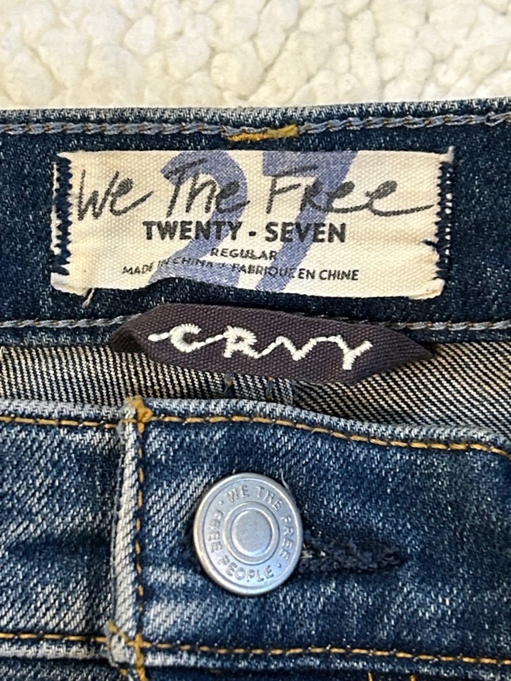 We The Free CRVY Robyn High-Rise Flare Jeans size 27 Boho Festival - Picture 6 of 13